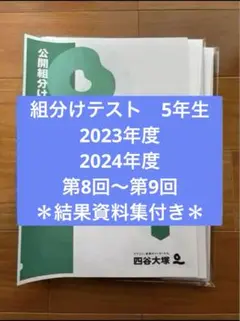 2026年最新】四谷大塚 組分けテスト 5年 2024の人気アイテム - メルカリ