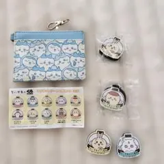 ちいかわパスケースとちいかわ×くら寿司 マグネットセット