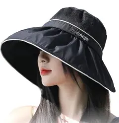 [GOKEI] UVカット 帽子 つば広 日よけ ハット 夏 紫外線対策 折り畳