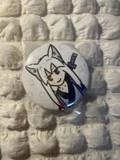 カラフルピーチ 直筆イラスト缶バッジ どぬく