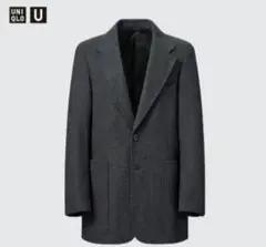 UNIQLO グレー ジャージーテーラードジャケット