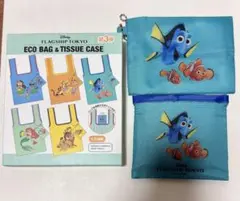 ディズニー　フラッグシップ　エコバッグ　ティッシュケース　ファインディングニモ