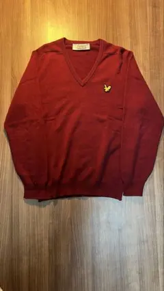 Lyle & Scott カシミヤ100% Vネックニット Mサイズ相当のサムネイル