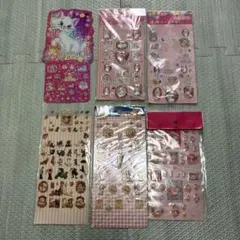 最終値下げおしゃれキャットマリー　キャラクターシール6枚セットジュエリーシール