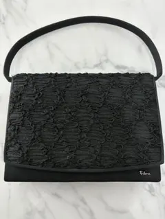 ブラックフォーマルバッグ　レース　冠婚葬祭バッグ