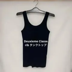 Deuxieme Classe looseyクルーネック タンクトップブラック セール】*loosey クルーネック タンクトップ（Tシャツ/カットソー