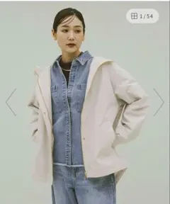防風多機能マウンテンパーカー　アイボリー　Lサイズ