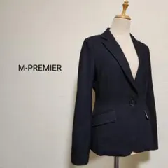M-PREMIER 秋冬ウールカシミヤ混 上質美シルエットジャケット 36
