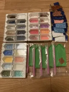 多色アートビーズセットとペンセット