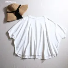 NARU factory ドルマン風 コットンTシャツ 日本製のサムネイル