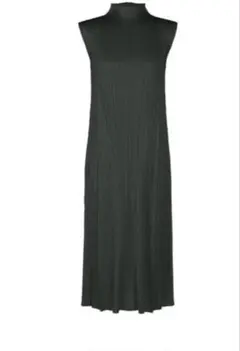 新品】PLEATS PLEASE チャコール ノースリーブワンピース サイズ3
