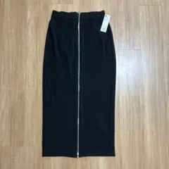【新品　タグ付き】GU フロントジップナローロングスカート　Lサイズ