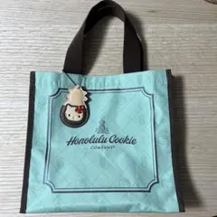【超美品】ホノルルクッキーカンパニー×ハローキティトートバッグ&チャーム付き