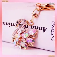 ラスト1点！超人気商品★白鳥(白)★恋愛成就★キーホルダー★バッグチャーム