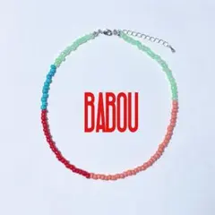 SALE!Babou （n84）カラフルビーズ チョーカー　ネックレス