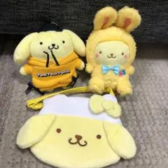 Sanrio ポムポムプリン ぬいぐるみ ポーチ まとめ売り