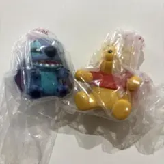 ⭐️ディズニー⭐️ スティッチ　プーさん　ガチャガチャ　2種セット
