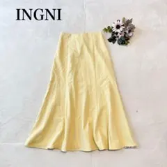 新品タグ付き【イング】 膝丈スカート（フリー）レースアップ フレア フェミニン