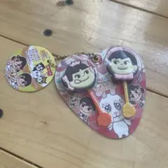 ペコちゃん　ペコポコチョコレートミニチュアキーホルダー