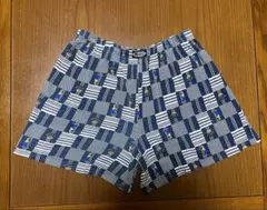 ブルー×ホワイトのゴルフ柄♥男女兼用ショートパンツ
