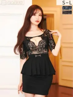 DAZZY ブラック レースドレス