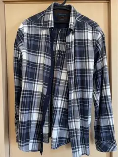 TOMMY HILFIGER チェック柄長袖シャツ XL