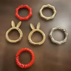 デザイン丸カン 6個セット ハンドメイド パーツ