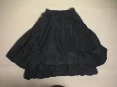 106502　エイココンドウ　デザインスカート　黒　サイズFのサムネイル