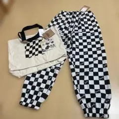 130cm チェック柄 ロングパンツ とトートセット　サニーデイズ　mai