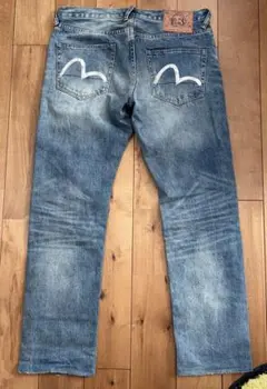 evisu ブルーデニムパンツ