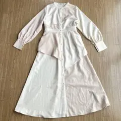 アシンメトリーワンピース ホワイト earth music&ecology 新品