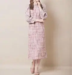 31 Sons de mode 異素材　ドッキング　ワンピース　ツイード
