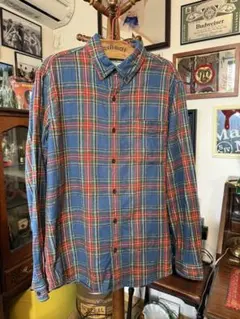 チェックネルシャツ 着丈70