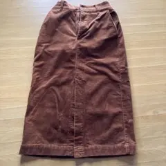 未使用　ロングスカート　コーデュロイ　レディース　S