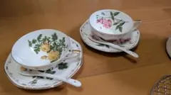 ナルミ カップ＆ソーサー ミルク・シュガーポット 皿 スプーンセット