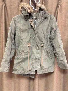 BACK NUMBER KIDS モッズコート 130 オリーブ カーキ