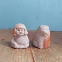 備前焼　ミニチュア細工物　金太郎＆熊　瀧川卓馬　端午の節句飾り　岡山伝統工芸品