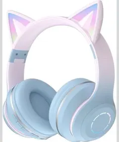 YOWU SELKIRK 猫耳ゲーミングヘッドホン 水色 - メルカリ