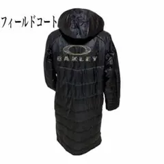 OAKLEY フード付き　ロング丈　フィールドコート ブラック　XL