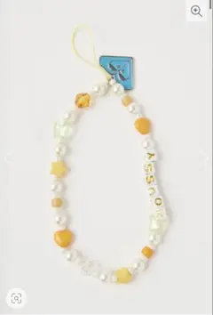 MOUSSY ROXY ノベルティ ストラップ イエロー