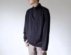 ハーフジップ スウェット