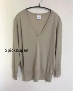《お値下げ》Spick&SpanシルキーヤーンＶネックプルオーバーのサムネイル