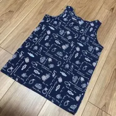 ディズニー　キャミソール　ネイビー　タンクトップ　トップス　130