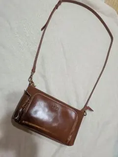BELLIES YORK ベリーズヨーク ショルダーイタリアレザー ブラウン