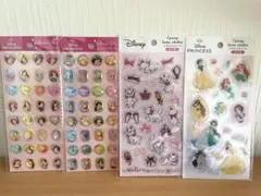ディズニープリンセス　マリーちゃん　ストーンシール　エポキシラメシール4点セット