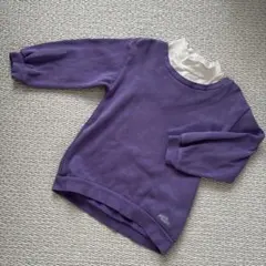 petit main パープル トレーナー 120 プチマイン