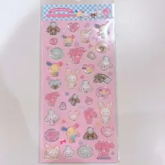 キラフチ樹脂盛りシール　ヘイセイウサギ　サンリオ　シュガーバニーズ　ウサハナ