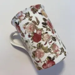 花柄陶器マグカップ