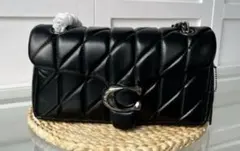 coach コーチタビーショルダー バッグ26 ブラック CP150