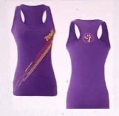 ZUMBA 紫色 タンクトップ 　Sサイズ